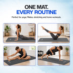 Bionix Yoga Mat For Women Men, Thick Pilates Exercise Mat, Home Gym Fitness