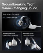SHOKZ OpenRun Pro 2 Bone Conduction Bluetooth Sport Headphones, Black