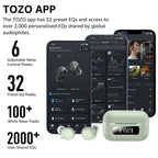 TOZO NC9 Hybrid Active Noise Cancelling Wireless Earbuds, 60H, LED Display