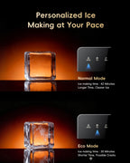 ecozy 2.4" Clear Ice Ball Maker Countertop Minimal Footprint, Sphere Ice