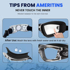 Swimming Goggles Pack of 1, Anti-Fog Googles Swimming Adults, Anti-Leak UV Protection Crystal Clear Vision with Free Protection Case, Nose Clips & Earplus Suitable for Adults & Kids