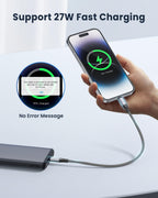 RAVIAD Short USB C Lightning Cable 30CM MFi Certified iPhone Charger USB C