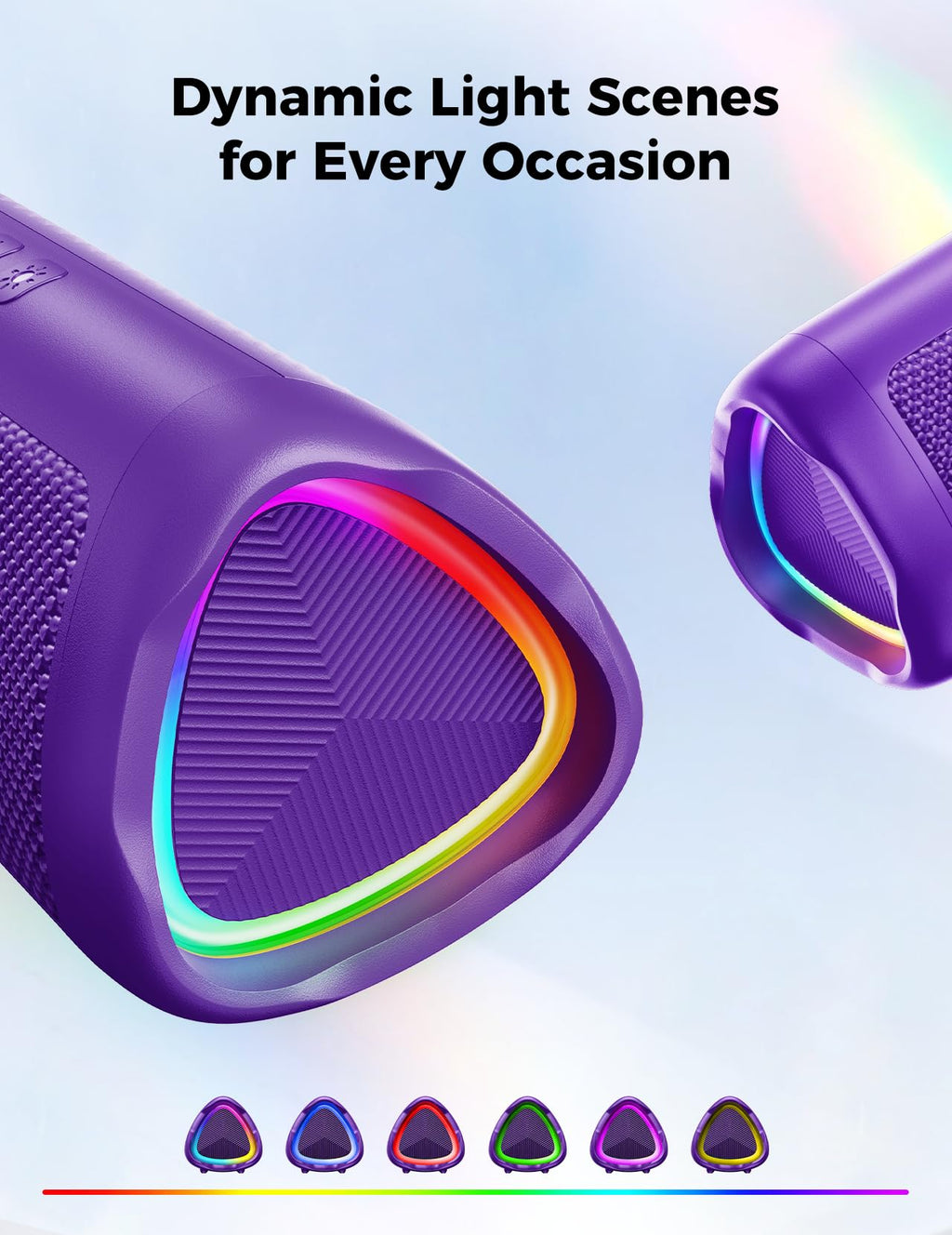 Bluetooth Speaker, 20W HD Sound, Portable Wireless, IPX5 Waterproof, Up to 24H Playtime, TWS Pairing, for Home/Party/Outdoor/Camping/Beach Essentials, Electronic Gadgets, Birthday Gift (Teal)