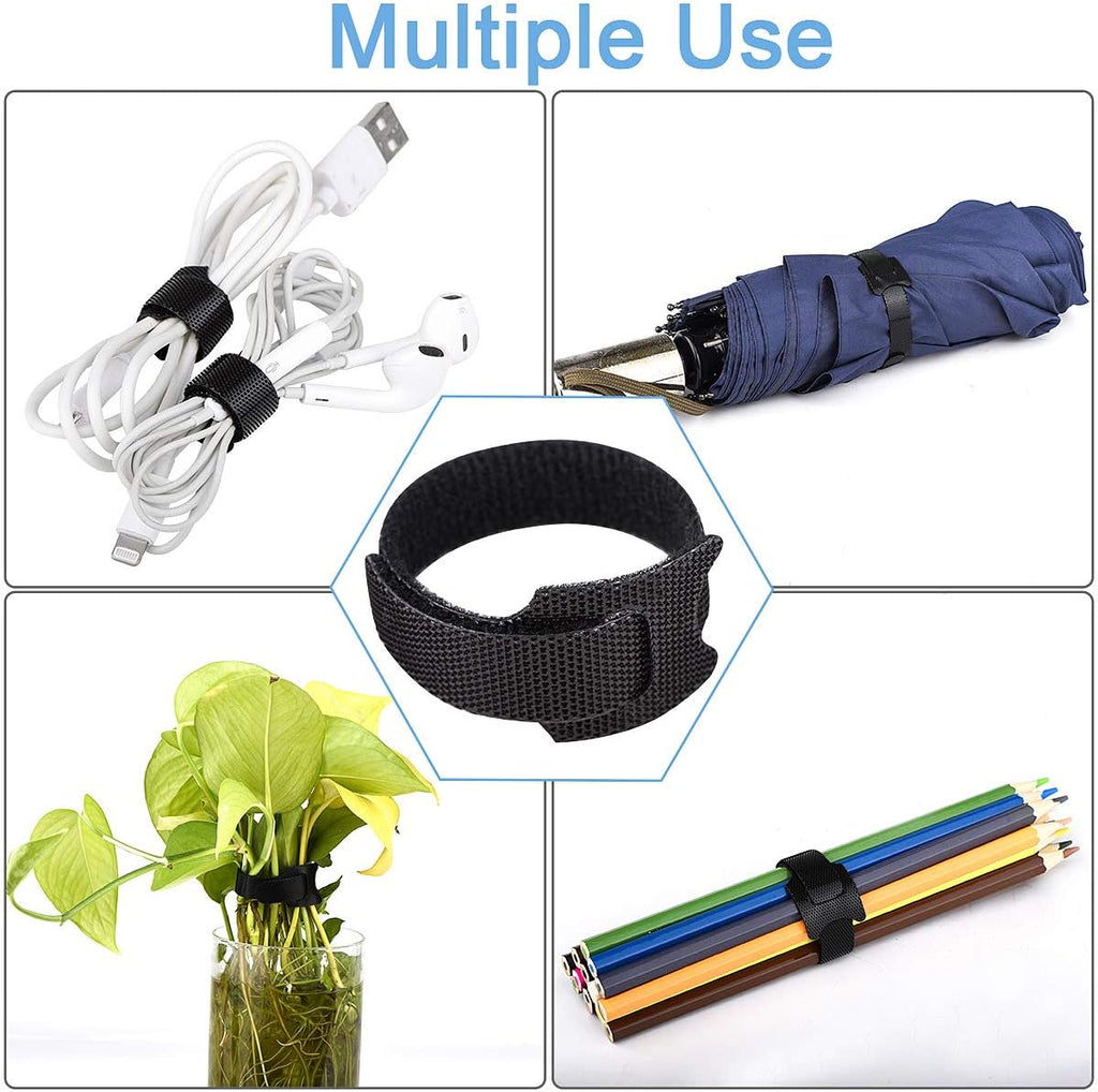 Nettbe 60 PCS 6 Inch Adjustable Cable Ties, Reusable Cord Management Straps