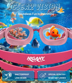 Kids Swimming Goggles for Boys & Girls Aged 6-14, Anti-Fog