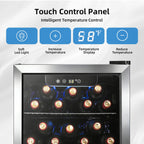 Antarctic Star 12 Bottle 48 Can Beverage Refrigerator Cooler - Mini Fridge Glass Door for Beer Soda Drinks or Wine,Freestanding Beverage Fridge for Home and Bar with Adjustable Shelving, 1.3 Cu. Ft.