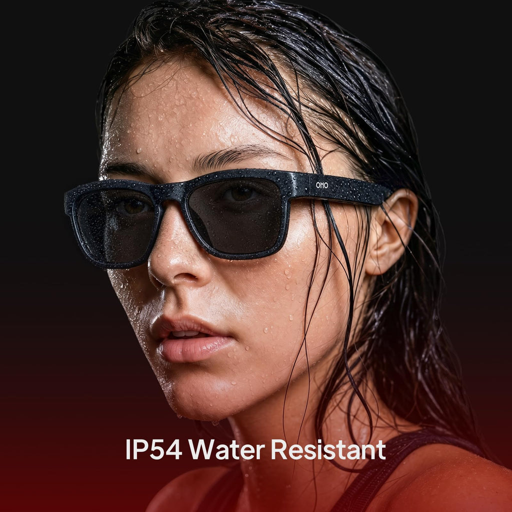 OhO Open Ear Smart Glasses, UV400 Z87.1 Lightweight Audio Bluetooth Glasses