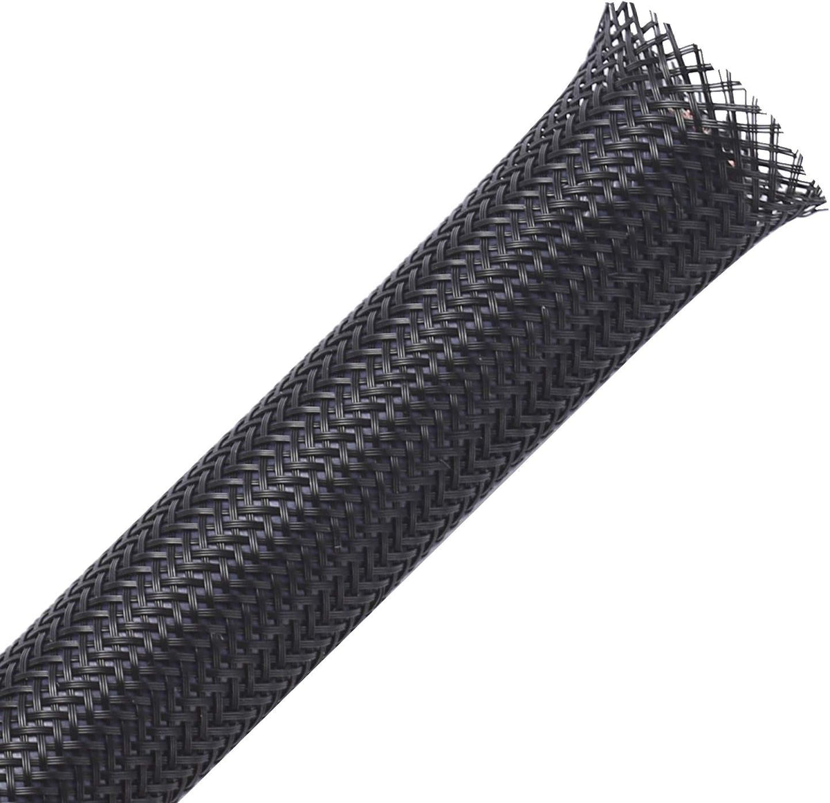 100ft - 1/2 inch PET Expandable Braided Sleeving – Black – Alex Tech Braided Cable Sleeve