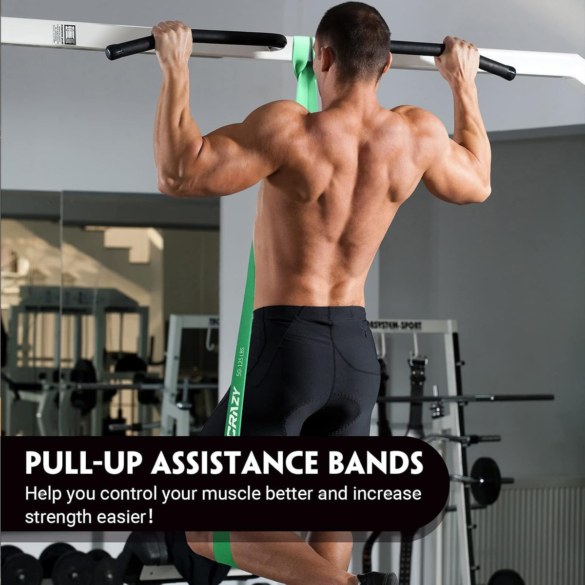 Resistance Bands Set, 5 Different Levels Pull Up Assistance Bands(8-125LB)