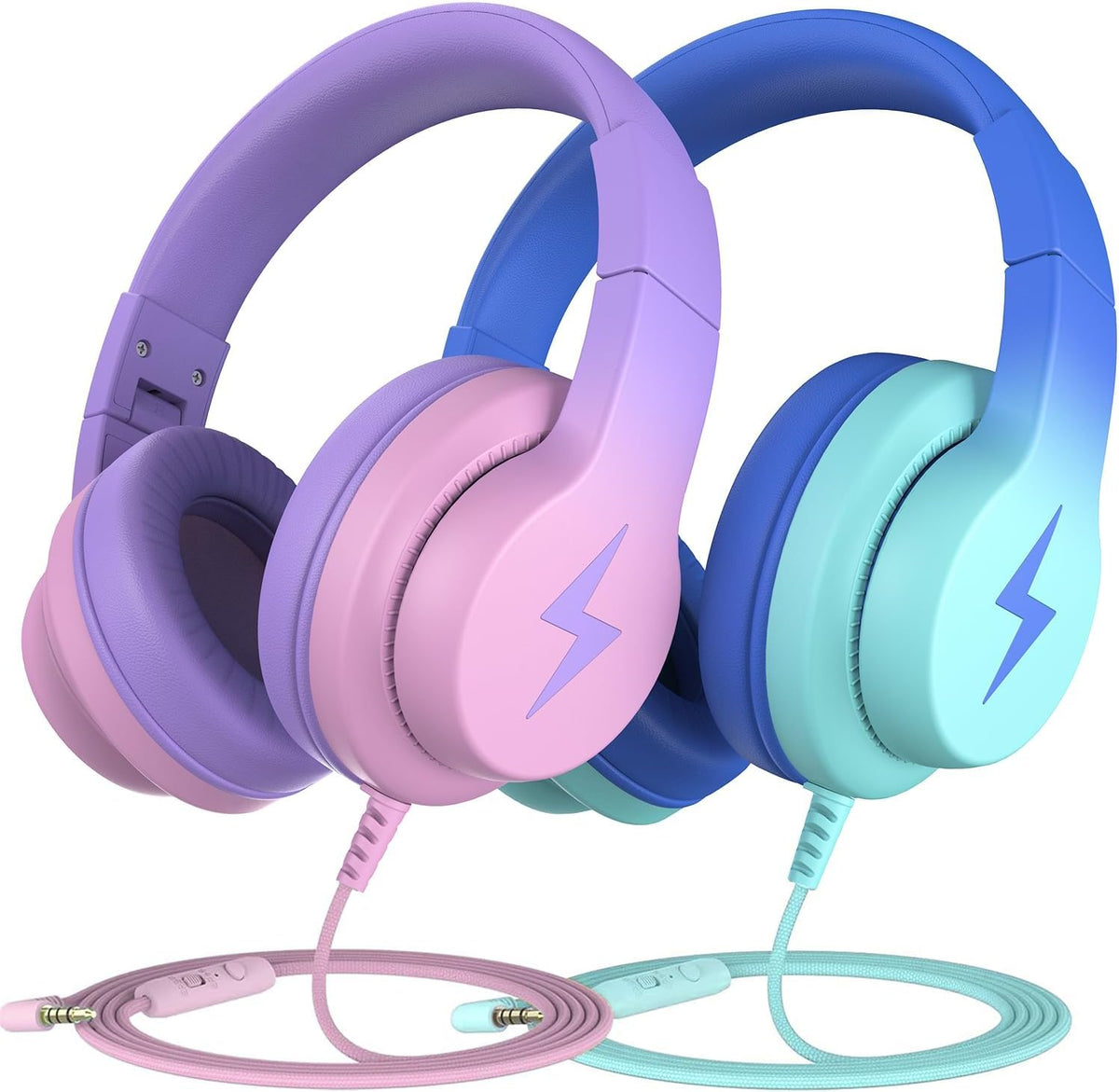 Candy Bila Wired Kids Headphones for School, Over-Ear for Boys Girls