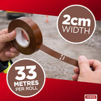 Status IONOS Red PVC Tape, 33 metres, Pack of 1