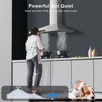 24 inch Range Hood, Ducted/Ductless Range Hood 450CFM, Wall Mount