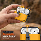Inesore for AirPods AirPods Pro 1st/2nd Case with Secure Lock (Black)