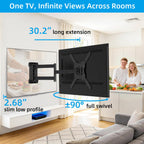 HOME VISION Heavy Duty Tilt TV Wall Mount for 32-86 Inch Flat/Curved Screen