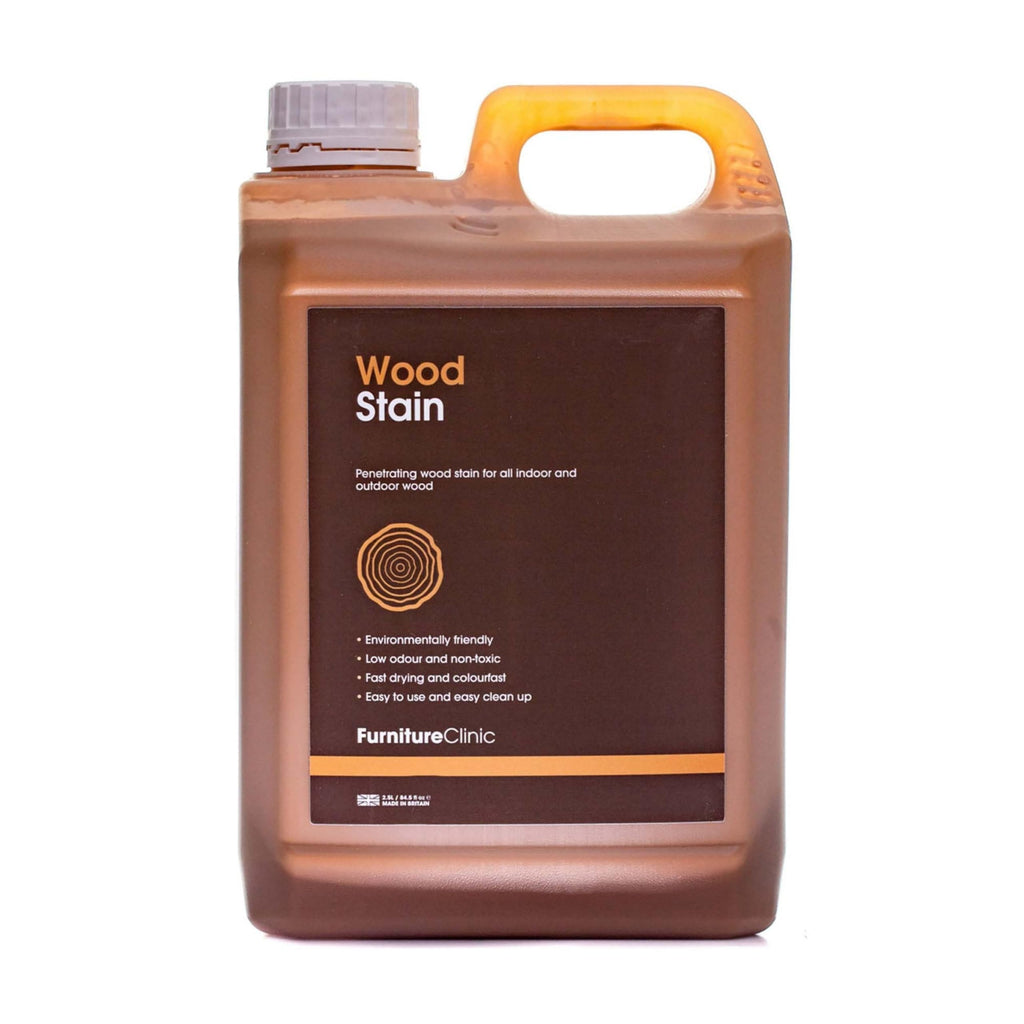 Furniture Clinic Wood Stain (Dark Oak) – Fast Drying, Highly Concentrated, and Easy-to-Apply Wood Stain for All Indoor & Outdoor Wood – Water Based & Non-Toxic – 250ml