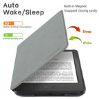 CoBak Case for 6" Kindle 11th Generation 2024 and 2022, Premium PU Leather Smart Cover with Auto Sleep/Wake for Kindle, Black