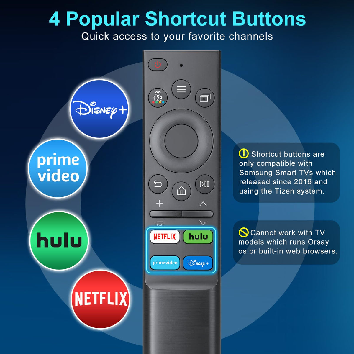 Only for TCL Google TV Remote Control Replacement, Responsive, No Setup