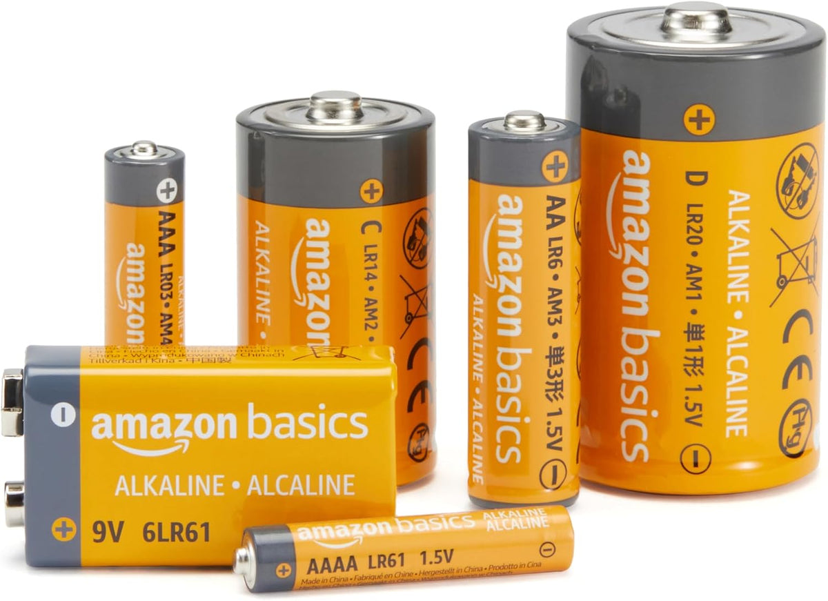 Amazon Basics 100-Pack AAA Alkaline High-Performance Batteries, 1.5 Volt, 10-Year Shelf Life
