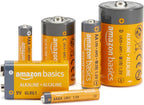 Amazon Basics 4-Pack 9V Alkaline Batteries, 9V/6LR61, 5-Year Shelf Life - for Smoke/CO Detector, Electronics & Audio