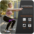 Active 100 Resistance Bands, Set of 5 Different Levels, Exercise Band for Home Gym, Training and Yoga with Carrying Bag