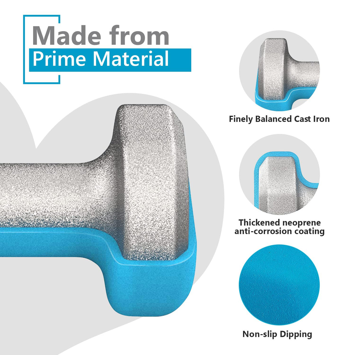 Neoprene Dumbbell Hand Weights Pair Home Exercise for Women Men Arm Pilates Dumbbells in 1kg 1.5kg 2kg 3kg 4kg 5kg 8kg 10kg Set