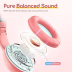 EarFun K1 Kids Headphones Wired with Mic, Volume Limit Headphones for Kids