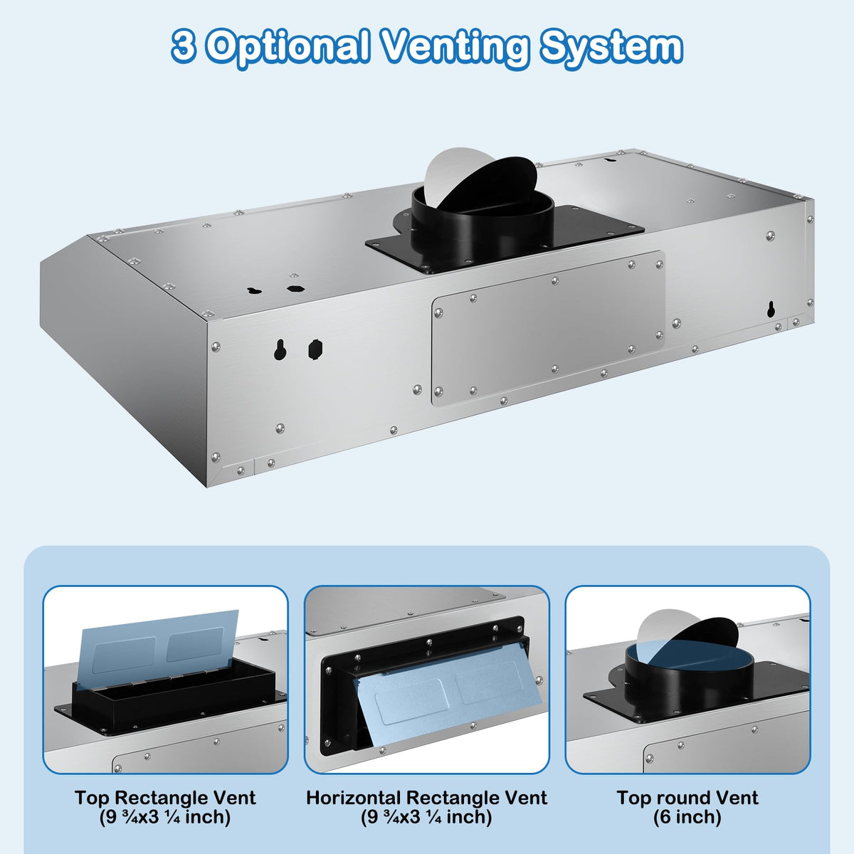 42 inch Range Hood Under Cabinet 1200 CFM Stainless Steel Stove Vent Hoods