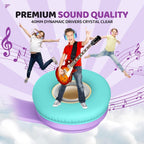 JoySpark Kids Bluetooth Headphones Over-Ear, 60Hrs, Built-in Mic-Purple