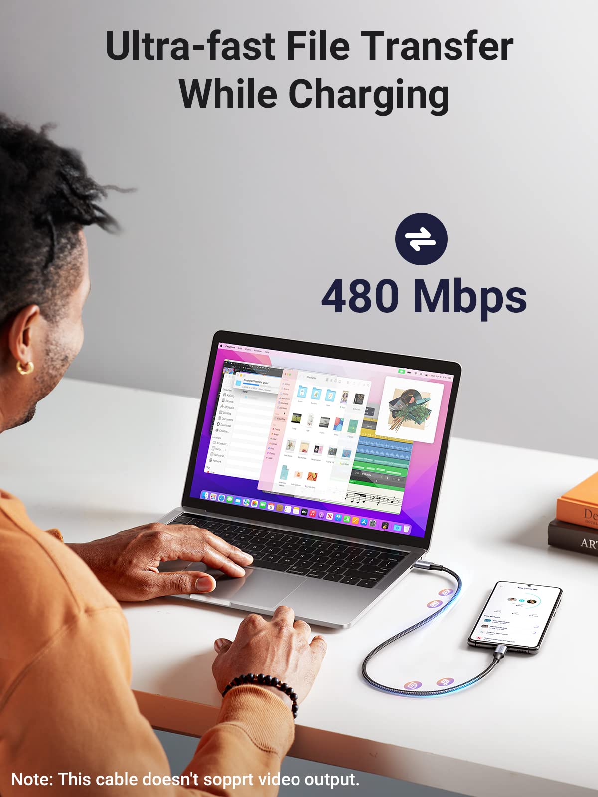 UGREEN 2 Pack USB C to USB C Charger Cable 100W 65W USB C Charger Cable, 3M
