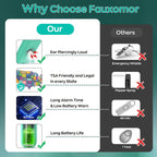 Fauxomor 140dB Personal Safety Alarm for Women 3pack Self Defense Keychain