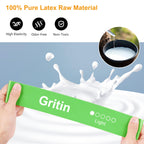Gritin Resistance Bands, Set of 5 Skin-Friendly Resistance Exercise Band