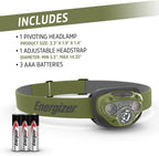 Energizer Vision HD+ 260 Lumen Head Torch, Super Bright LED, 7 Modes