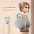 SPORTNOW 4/6/8/10/12kg Soft Kettlebell with Non Slip Handle Grey