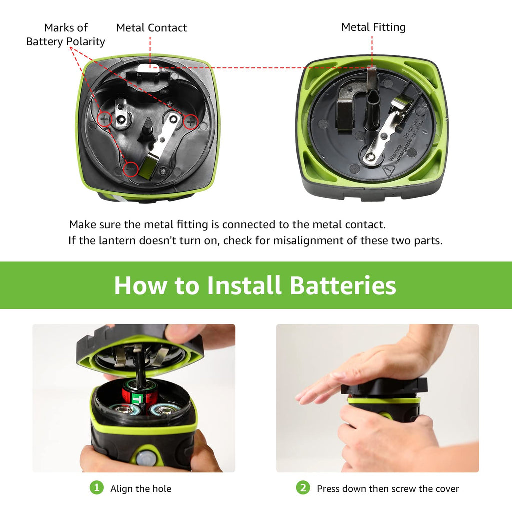 LE Camping Lantern Battery Powered, 1000lm Camping Light, Warm & Cool Lamp