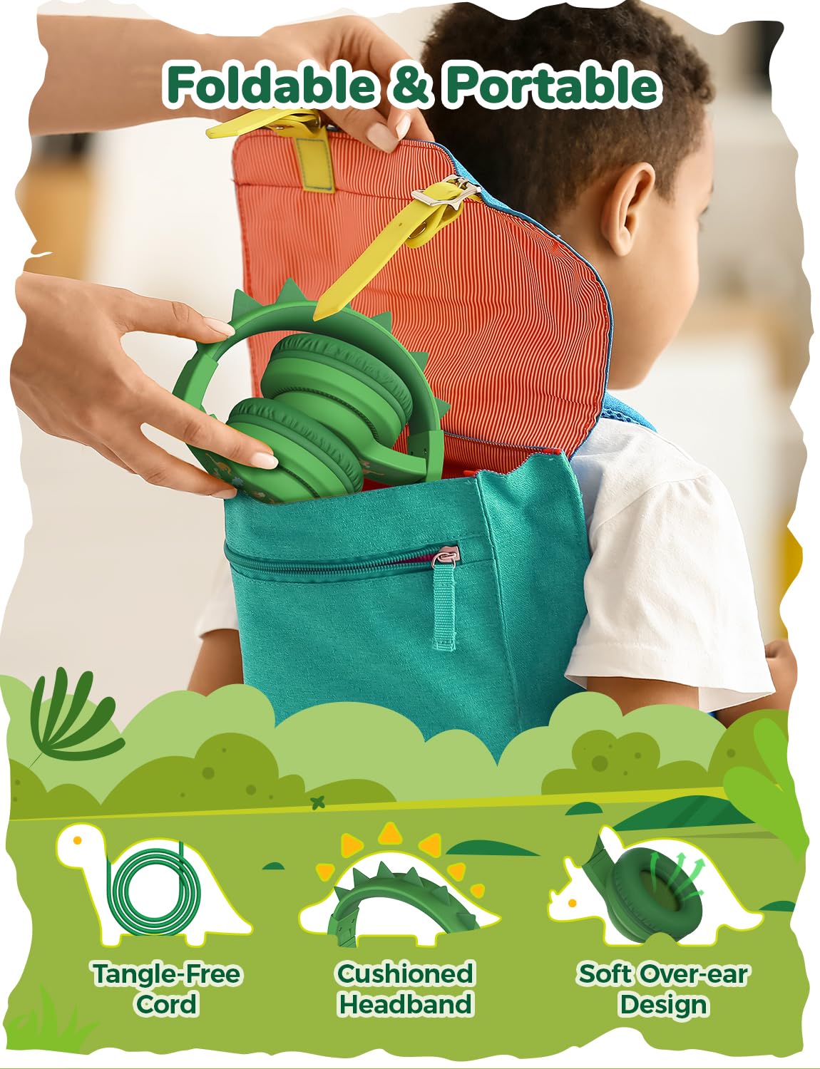 iClever HS19 Kids Headphones with Cord, Toddler Headphones for Boys Girls