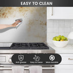 12"x29.5" Stainless Steel Backsplash - Ultra Flat & Easy to Clean, Protect Wall from Splash & Stain - Kitchen Stove Backsplash Panel for Oven & Range Hood with Pre-Drilled Holes