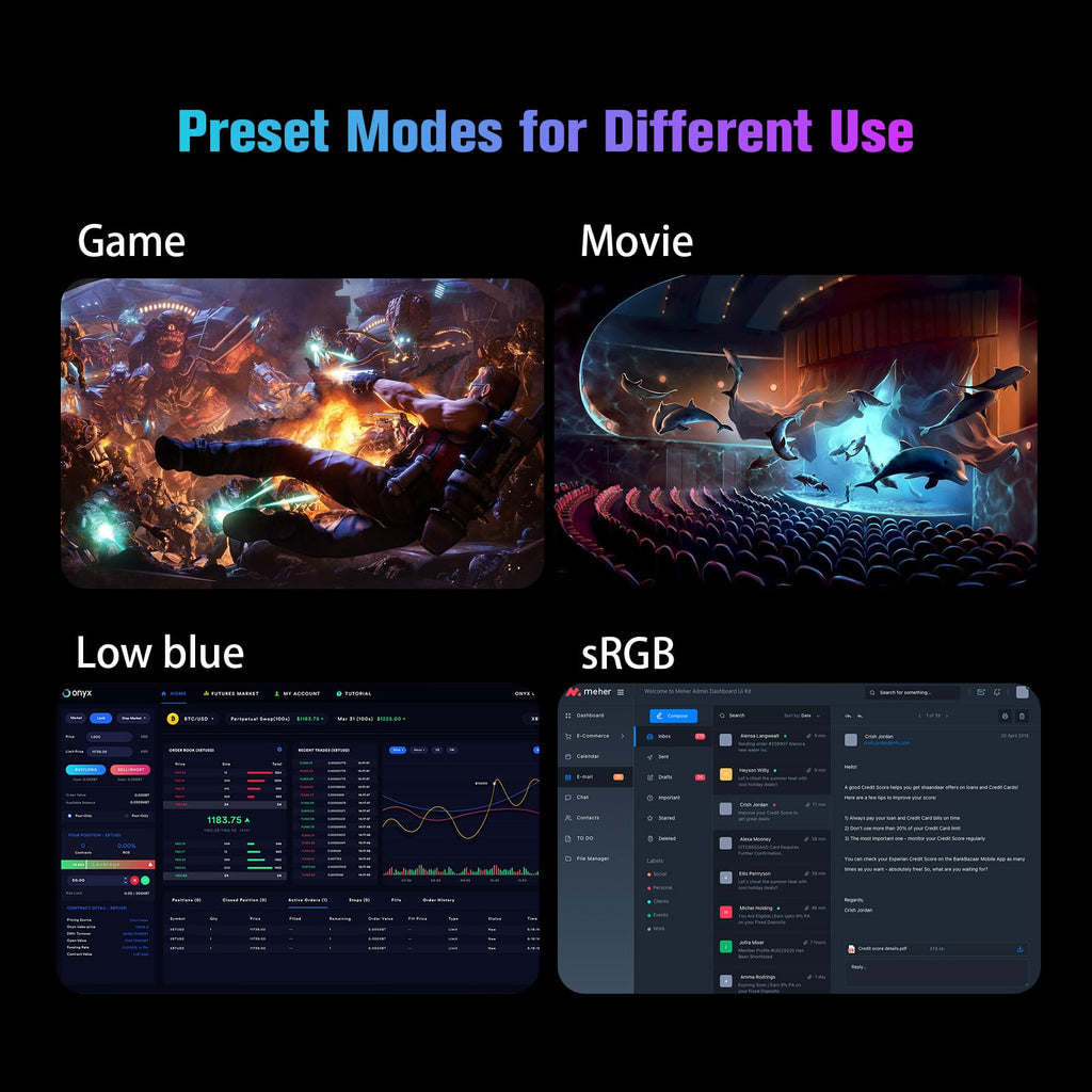 SANSUI 24 Inch Gaming Monitor 200Hz 1Ms FreeSync HDR 110% sRGB FHD 1080P Computer Monitor HDMI DP Ports Eye Care Frameless VESA Mount Cable Management(ES-G24F4L HDMI Cable Included)
