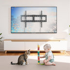 IWORBOARD 24 32 40 42 inch Fixed TV Monitor Wall Mount for 14-42 inch LED LCD Screen,Low Profile Small RV TV Mount, Easy Slim Flat Wall Bracket, Max VESA 200x200mm, 66lbs, Single Stud
