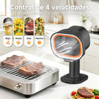 Portable Range Hood, 4-Speed Desktop Exhaust Fan with adjustable Height
