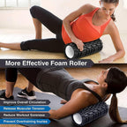 Senken Foam Roller for Pilates & Deep Tissue – EVA 3D Textured Muscle Massage Roller, Trigger Point Pain Relief, Firm Exercise Roller for Back & Legs (30x10cm)