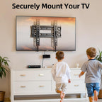 IWORBOARD 24 32 40 42 inch Fixed TV Monitor Wall Mount for 14-42 inch LED LCD Screen,Low Profile Small RV TV Mount, Easy Slim Flat Wall Bracket, Max VESA 200x200mm, 66lbs, Single Stud