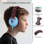 Candy Bila Wired Kids Headphones for School, Over-Ear for Boys Girls