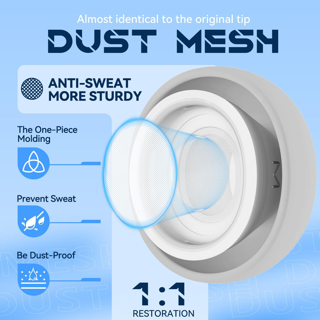 Inesore 4 Pairs Replacement Ear Tips for AirPods Pro 2nd/1st (White)