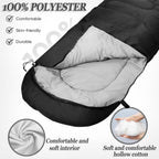 Sleeping Bag for Camping,Sleeping Bags for Adults Backpacking Waterproof,3 Seasons Adult Blanket,Small Packed Ultralight Carry Bag, Soft,Thick and Warm,for Outdoor Camping,Travel,Hiking