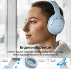 TOZO HT3 Hybrid Noise Cancelling Wireless Headphones, 90H Over Ear Headset