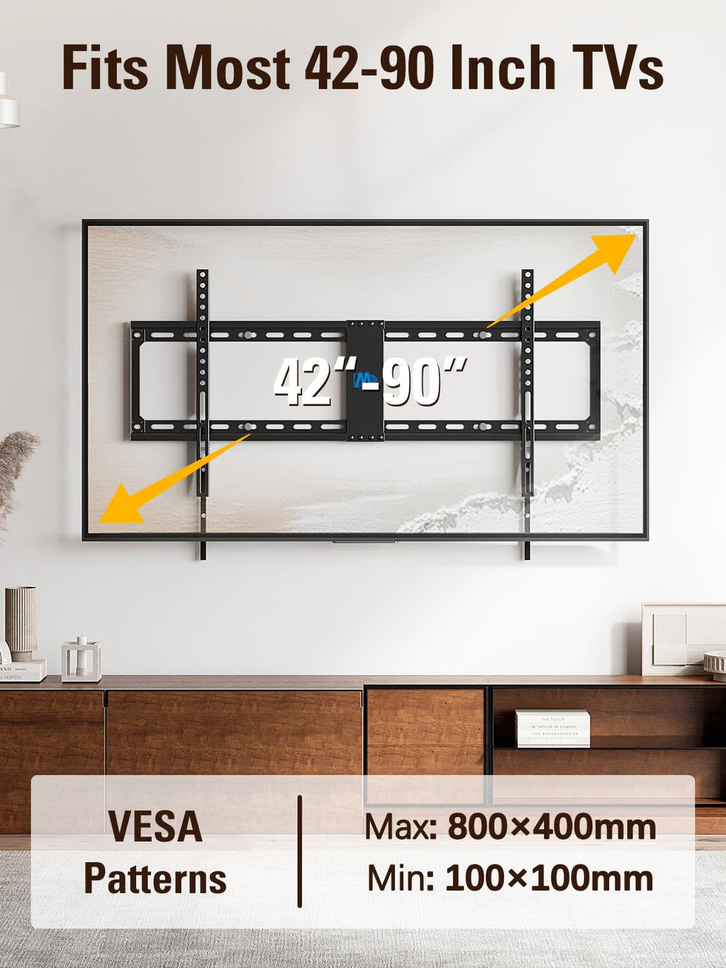Mounting Dream Fixed TV Wall Mount Bracket for Most 17-42'' Flat Screen TV