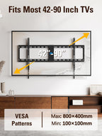 Mounting Dream Fixed TV Wall Mount Bracket for Most 17-42'' Flat Screen TV