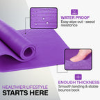 XN8 Sports Yoga Mat 10mm & 15mm Thick NBR Exercise Mat with Carry Strap