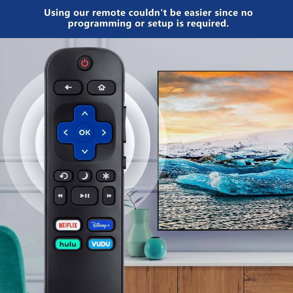 Universal Remote Replacement XRT260 for All VIZIO Smart TV Smartcast 4K P-Series V-Series D-Series M-Series XRT136 XRT140, with Buttons for Netflix Disney Prime Video Hulu (No Voice Function)