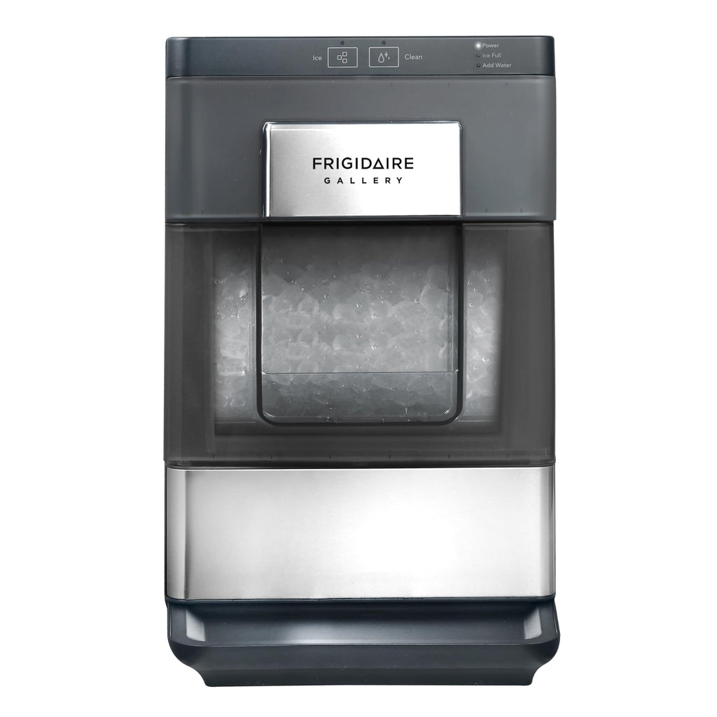 FRIGIDAIRE Gallery Countertop Crunchy Chewable Nugget Ice Maker, 33lbs per Day, Auto Self Cleaning, Grey